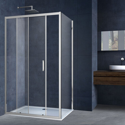 Душевой уголок Alpha VSR-3AL9015CL, 1500*900, хром, стекло прозрачное, , шт
