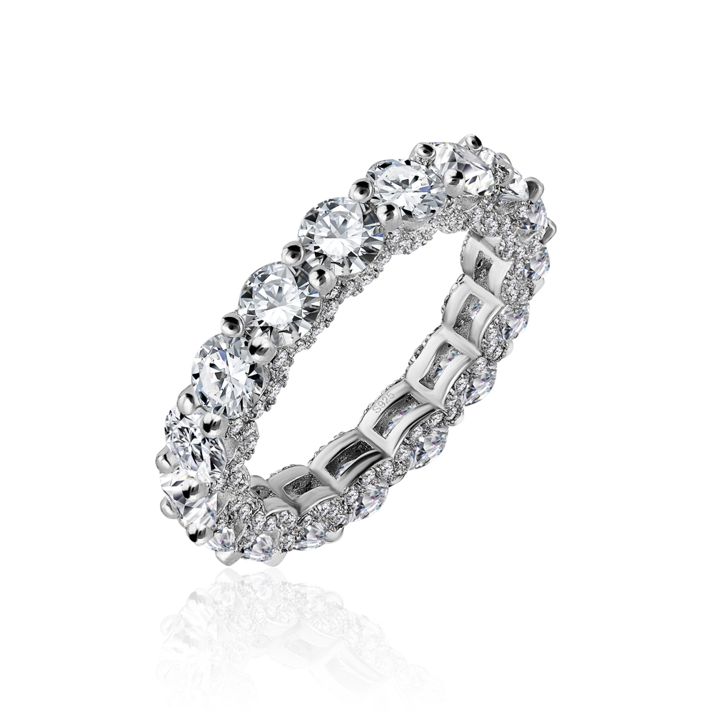 Кольцо дорожка с огранкой.