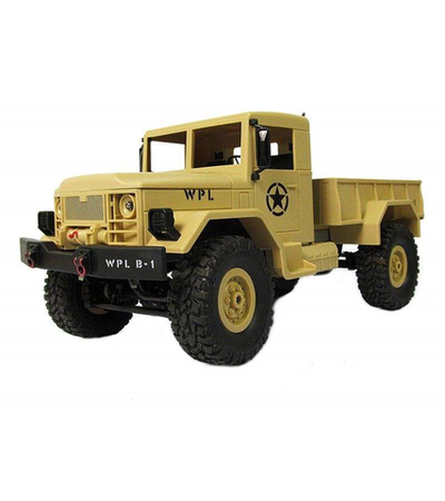 Радиоуправляемая машина WPL B-14R военный грузовик (песочный) 1/16 2.4G RTR
