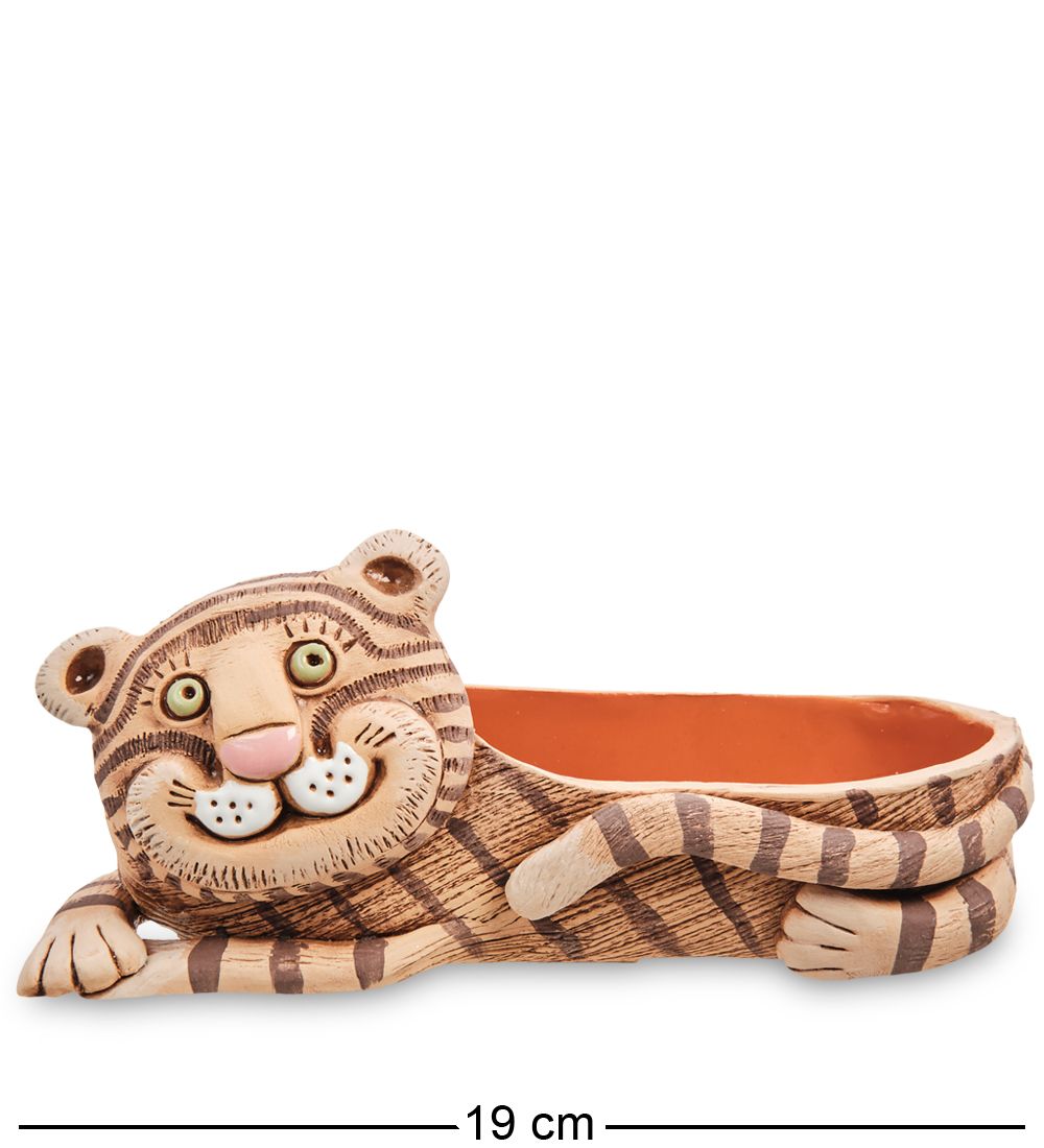 ZLC-121/02 Кашпо керамическое «Тигряша лежачая»