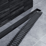Душевой лоток Drain System 900 DS230109/03 Черный, с вставкой «Lines»