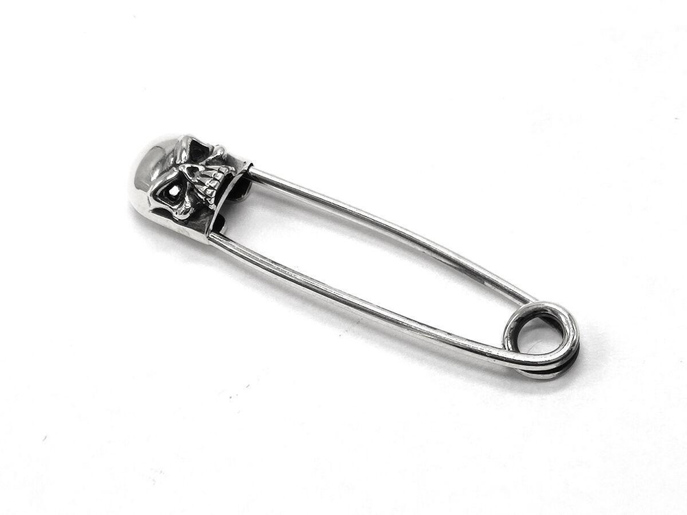 Булавка из серебра многофункциональная Pin-Skull-I AZPIN-01