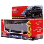 Модель ин. мет. "Toyota Prado" 12см, открыв. двери, чёрный в коробка PRADO-BK