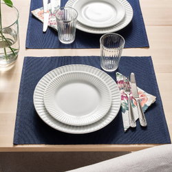 IKEA STRIMMIG  (ИКЕА СТРИММИГ)  -  Тарелка, белая, 21 см