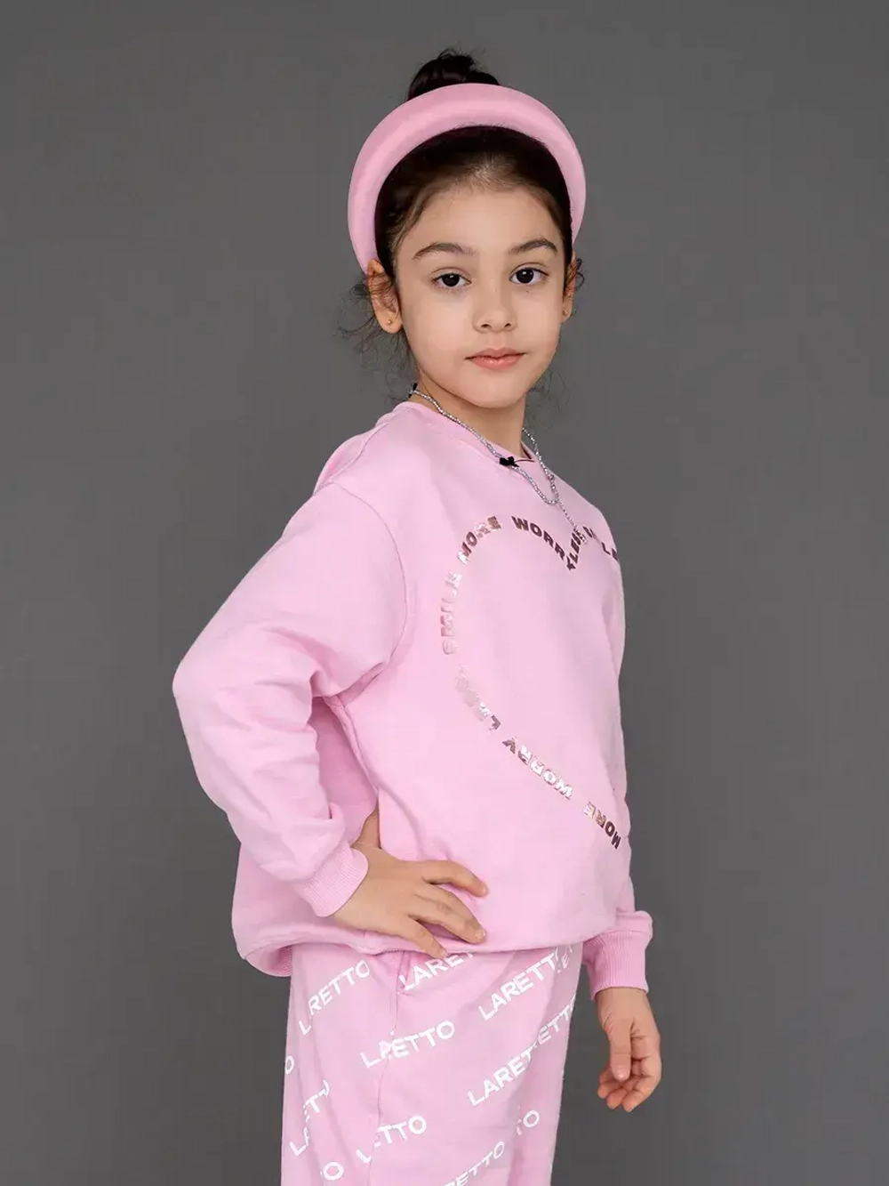 Свитшот для девочки, розовый
