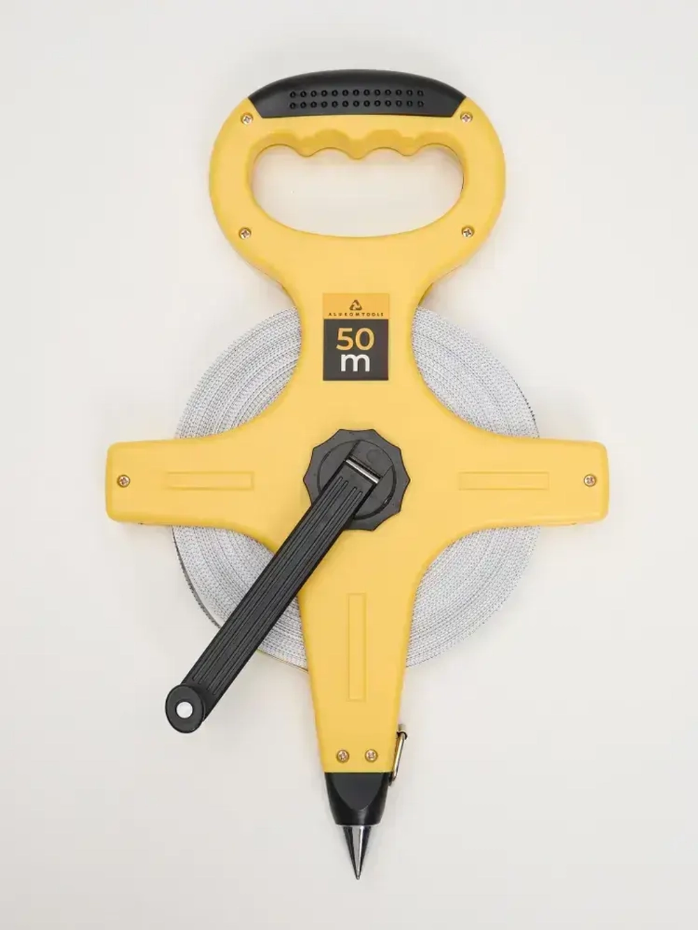 Рулетка геодезическая, 50м, лента армированная стекловолокном, ABS пластик