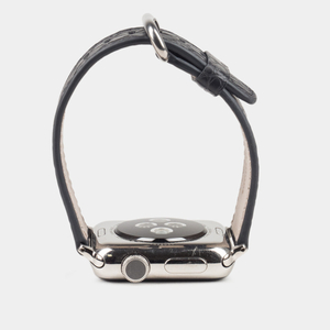 Ремешок для Apple Watch 40/41/42 mm из кожи аллигатора, серого цвета