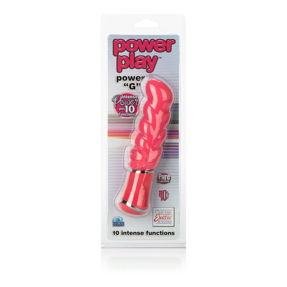 Розовый вибромассажер Power Play Power G - 11,5 см. (Цвет: розовый)