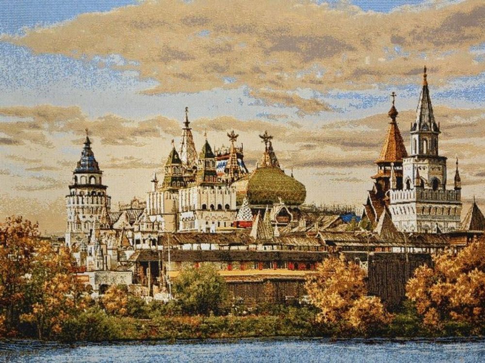 Гобеленовая картина &quot;D. ИЗМАЙЛОВО ОСЕНЬЮ&quot; в багетной раме, Россия.
