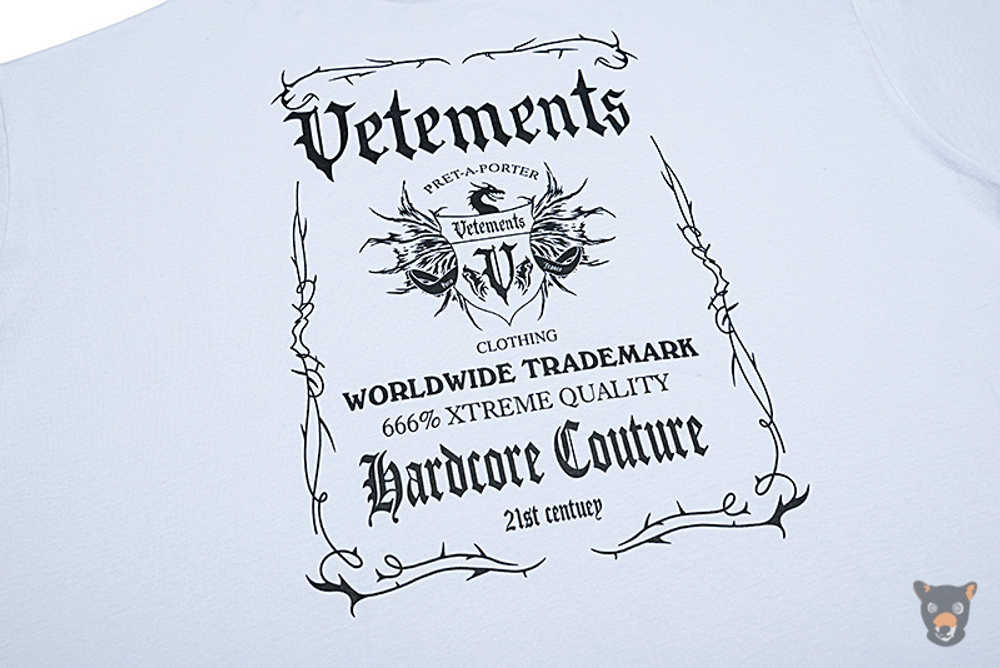 Футболка Vetements "Hardcore Couture"