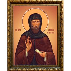 Даниил Египетский преподобный. Икона на холсте.