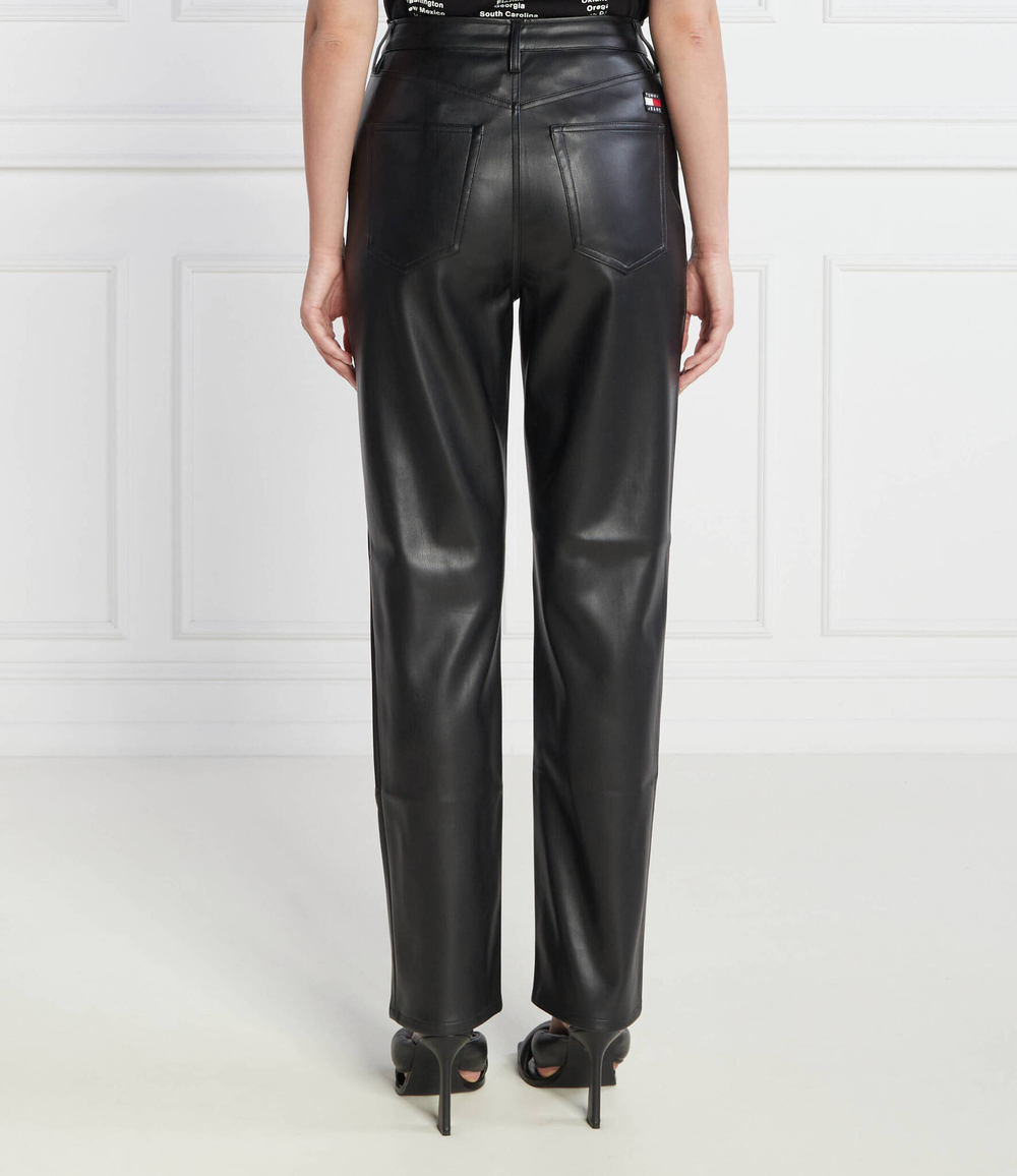 Брюки TJW JULIE PLEATHER Tommy Jeans - черный(DW0DW16945)