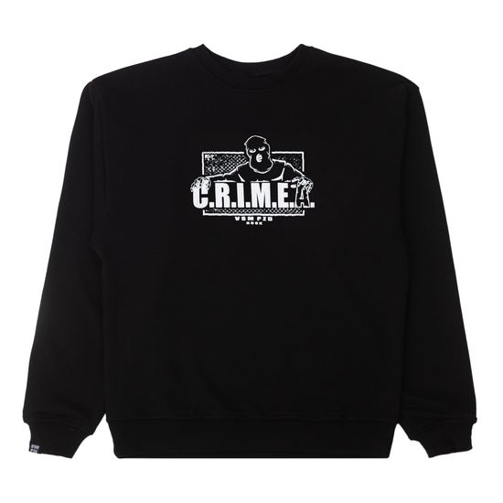 Свитшот HOOK Краймиа оверсайз (черный) флис