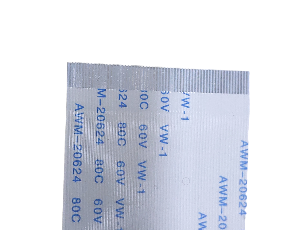 Шлейф FFC 60-pin Шаг 0.5mm Длина 30cm Прямой A-A AWM 20624 80C 60V VW-1