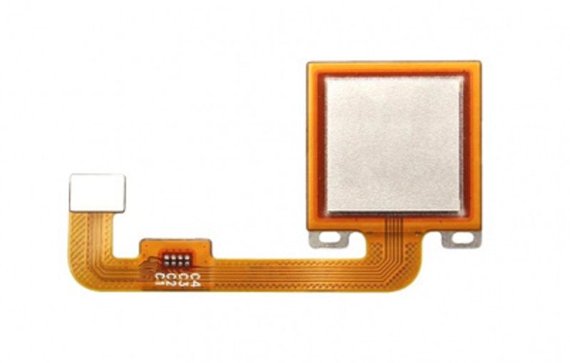 Шлейф для Xiaomi Note 4X со сканером отпечатка пальца (золотой)