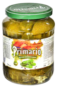 ОГУРЦЫ МАРИНОВАННЫЕ 6-9 PRIMARIO 700ГР