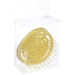 Расческа массажная компактная «Сosmo style», цвет желтый, 8см, форма круг, в пластиковой коробке