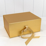 Коробка сборная 33.5х26х15.5 см на магнитах (Золотой)