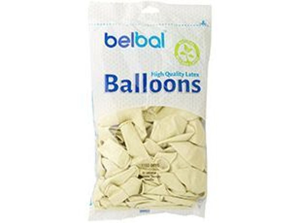 Шар (14"/36 см) Пастель Экстра Vanilla 016 50 шт.