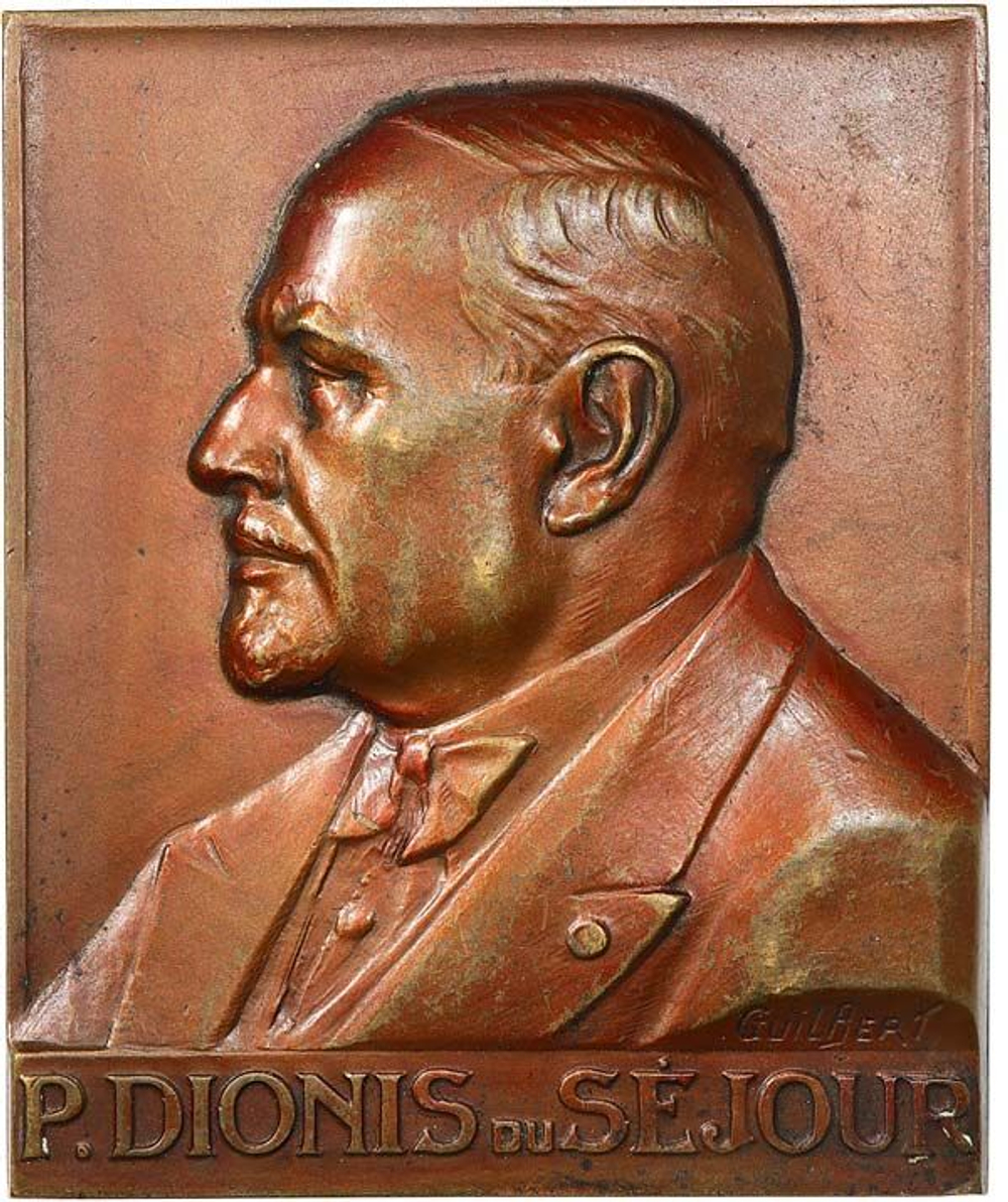 France, Pierre Dionis du Séjour Plaquette – 1942 Bronze
