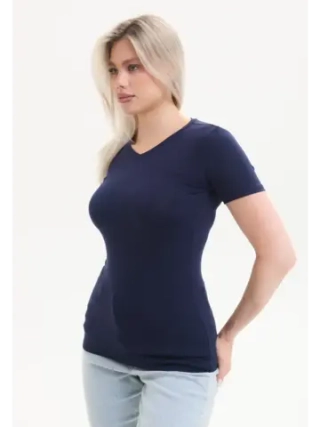 Футболка летняя с V-вырезом