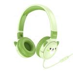 Проводные детские наушники Hoco W61 (emerald green)