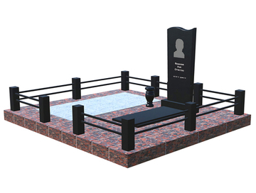 Готовое ритуальное сооружение 2,7м*2,4м (под ключ)