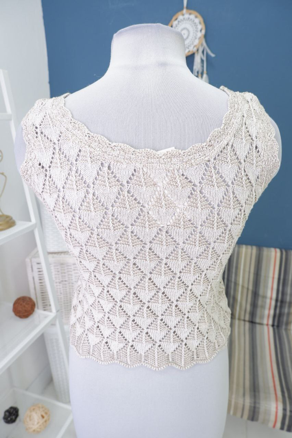 Топ вязаный 40 размер