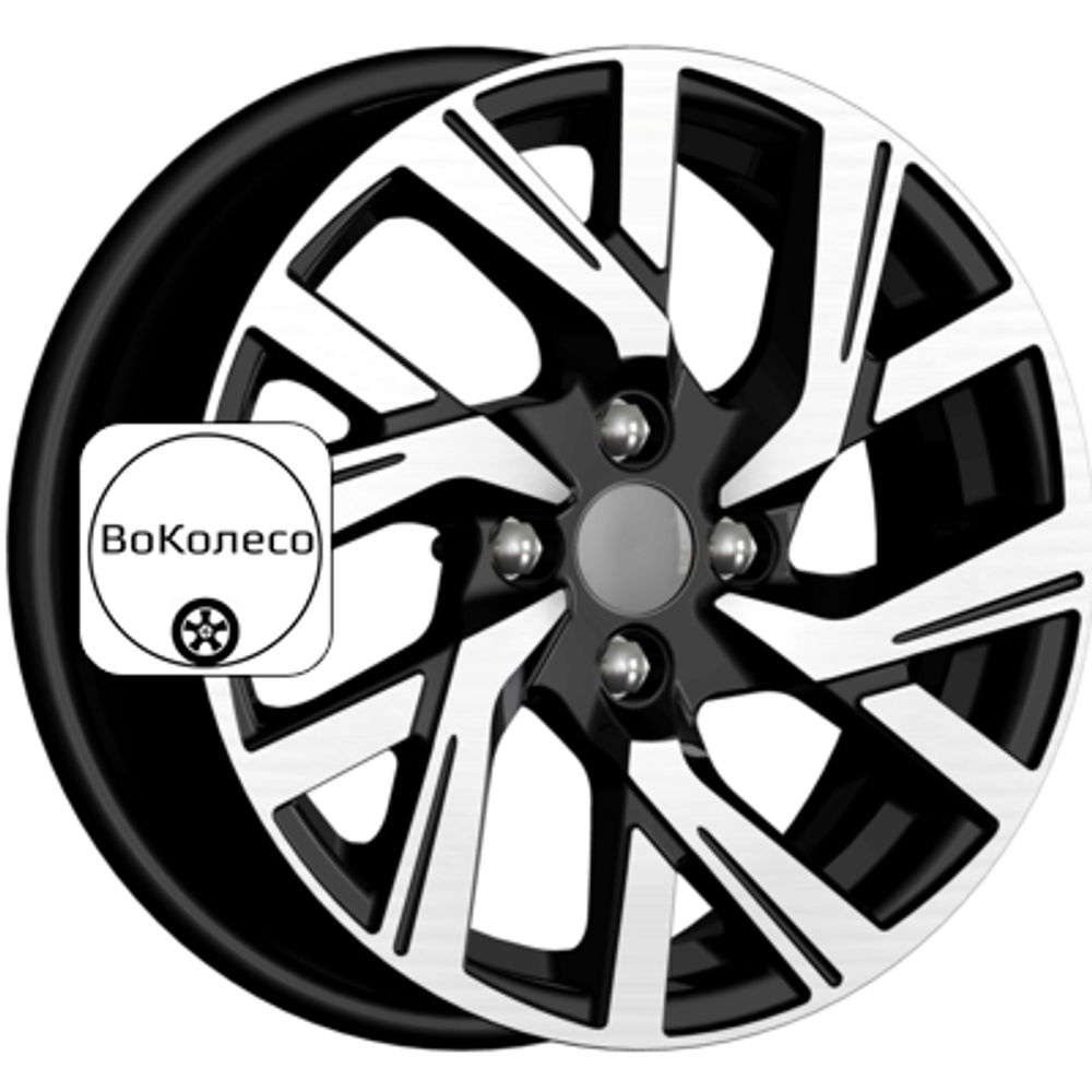 6x15/4x100 ET37 D60,1 КС1030 Алмаз черный K&K