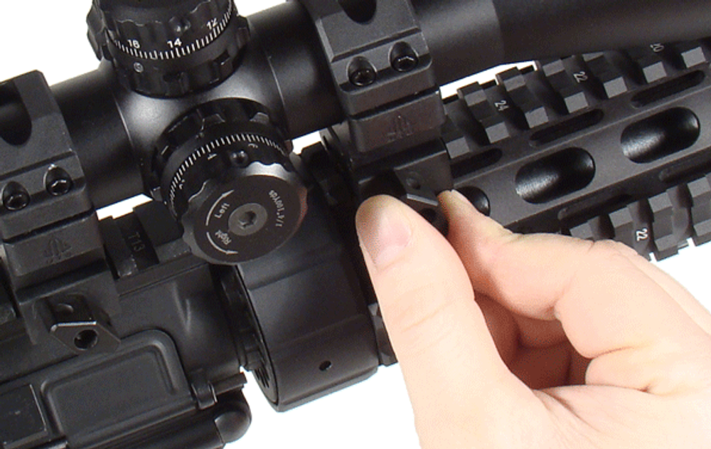 Кольца UTG Max Strength 30мм на Weaver, быстросъемные, низкие, Leapers