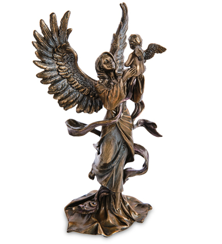 Veronese WS-1135 Статуэтка «Девушка-ангел с ребенком»