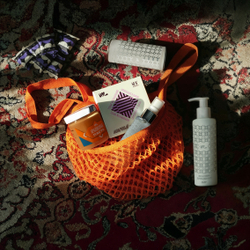 Авоська NL, оранжевая, до 10 кг большая, 40*38см