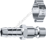 ЗУБР штуцер ″елочка″, 10 мм - рапид штуцер, переходник с обжимным хомутом, Профессионал (64918-10)