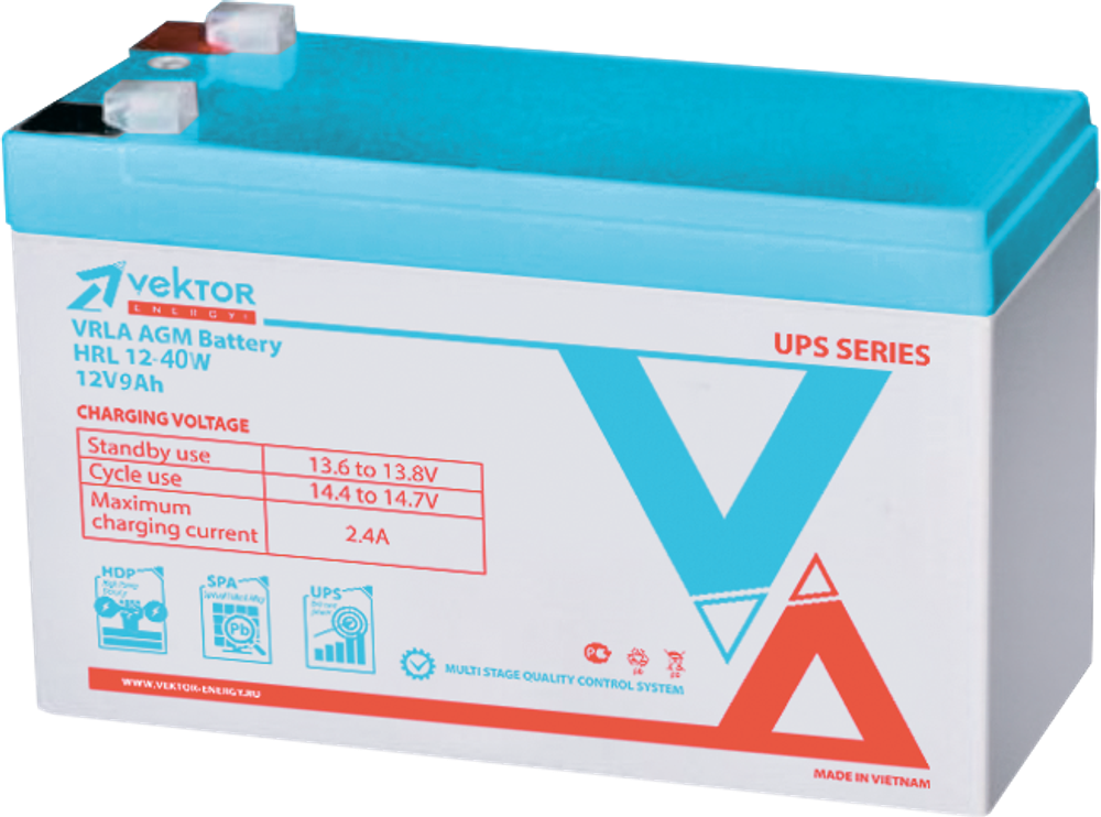 Аккумулятор VEKTOR ENERGY HRL 12-40W