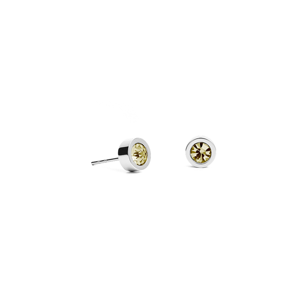 Серьги пусеты Fiore Luna Champagne 5х2,5 мм SWE125 CH S
