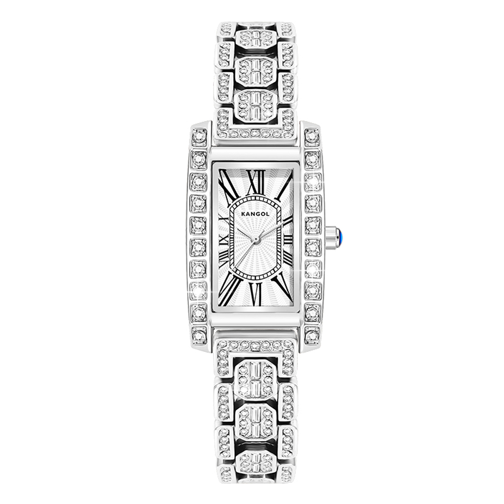 KANGOL Possession Collection Quartz Movement Alloy Strap Watch Women"s Watch White Dial