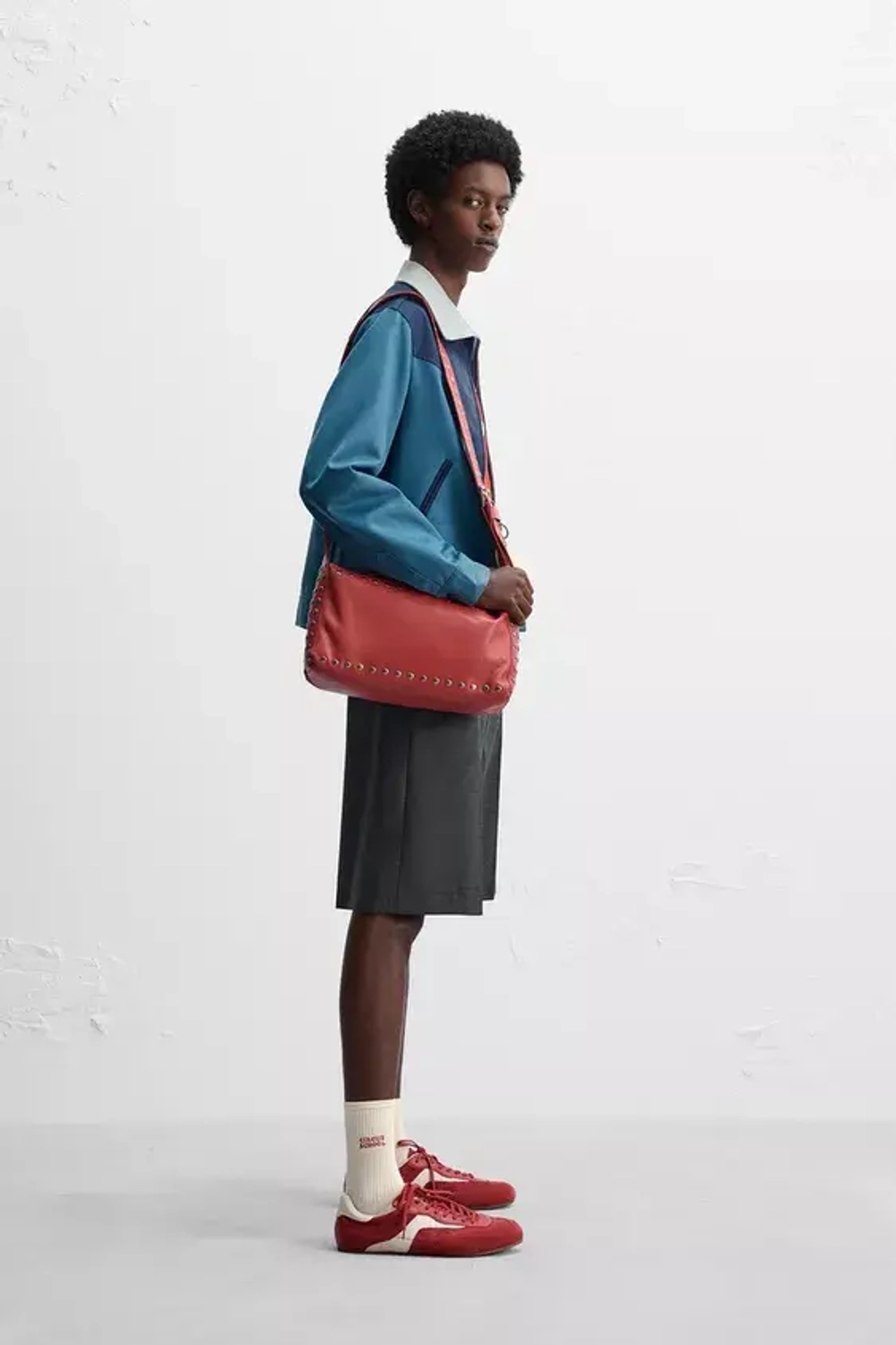 ZARA Х HARRY LAMBERT КУРТКА В СТИЛЕ КОЛОР-БЛОК, СИНИЙ