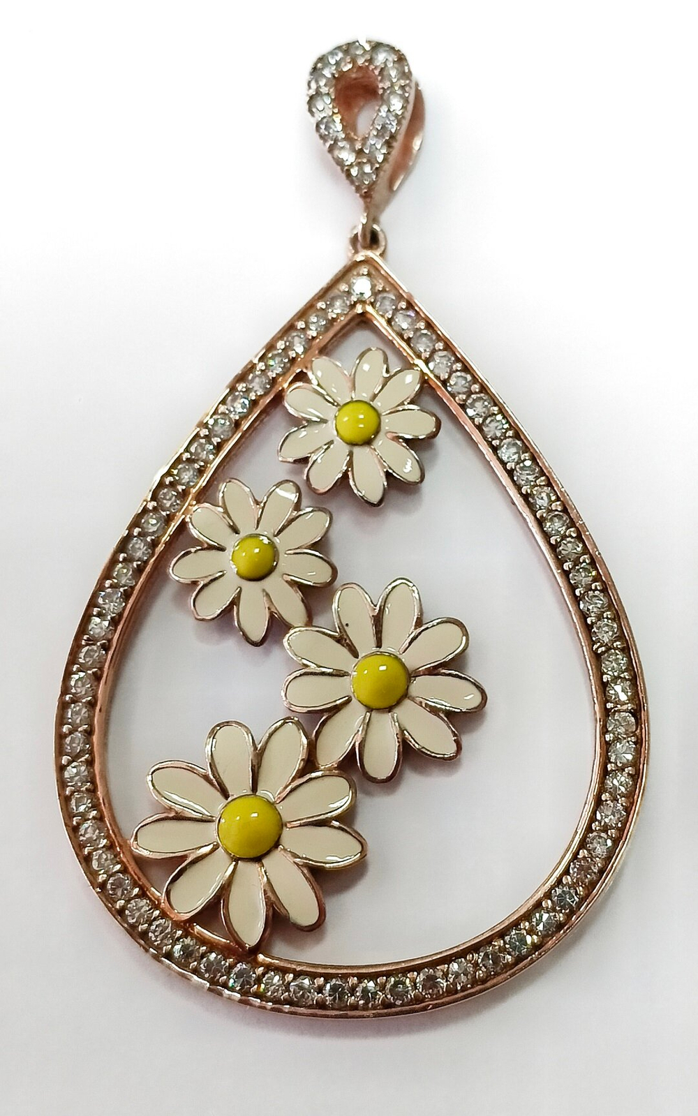 Ювелирная подвеска с позолотой из серебра