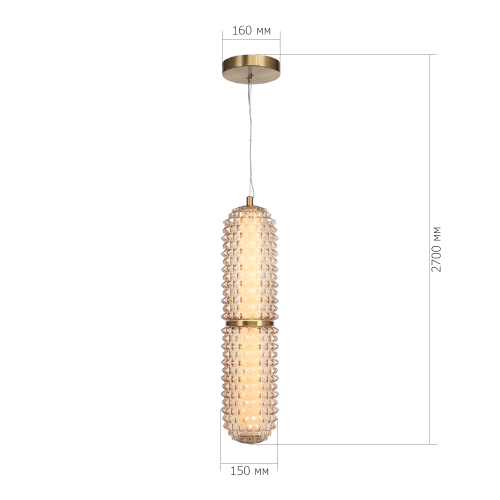 Светильник подвесной SAGUARO LED 1х22W