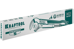 KRAFTOOL  PANZER-S, №4, 3", 670 мм, Трубный ключ с изогнутыми губками (2733-30)