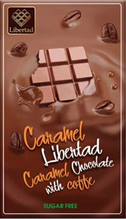Шоколад Карамель Либертад Шоколад на Карамелизованном Молоке с Кофе Без Сахара / Caramel Libertad Caramel Chocolate with Coffee Sugar-Free 40г