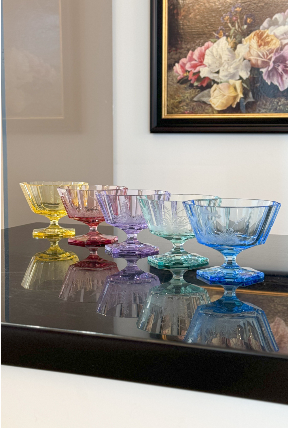 Креманка Moser Thomas с гравировкой Aquamarine, 360 мл