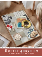 постер на кухню 40х50 см 1 шт интерьерный
