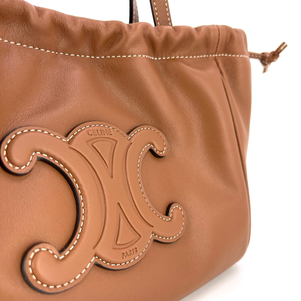 Celine Small Cabas Drawstring Cuir Triomphe