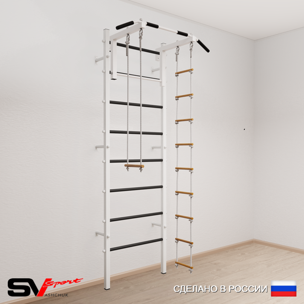 Шведская стенка Sv Sport усиленная 618 (Турник стандарт/Лестница/Трапеция)