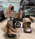 Коляска детская RANT "FLEX PRO" (3в1) RA075 Beige (2023)