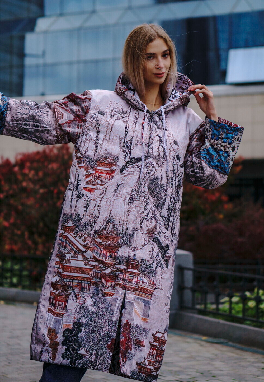 Двустороннее пальто-парка