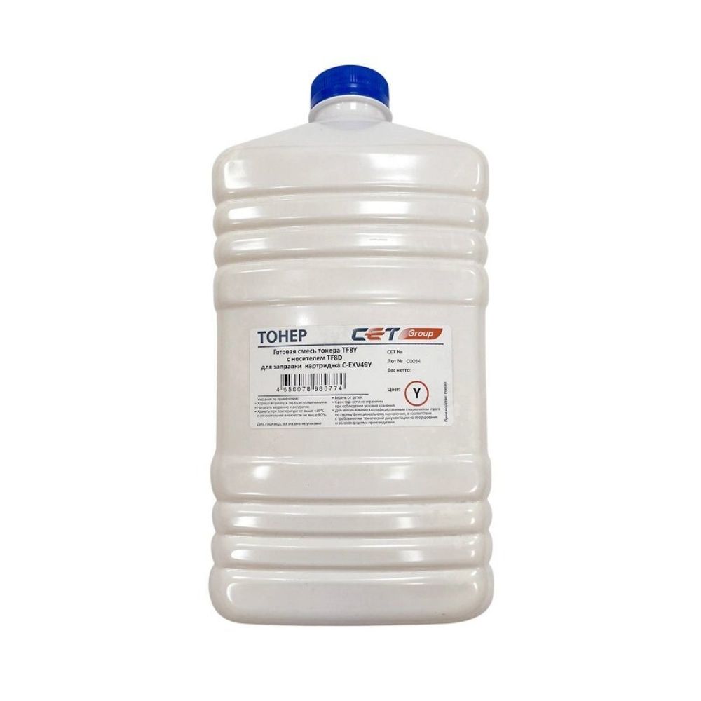 Тонер TF8Y + носитель TF8D C-EXV49 для CANON iR ADVANCE C3325i/3330i/3320 (CET) Yellow, 463г/бут, CET7498Y-463N Тонер TF8Y + носитель TF8D C-EXV49 для CANON iR ADVANCE C3325i/3330i/3320 (CET) Yellow, 463г/бут, CET7498Y-463N