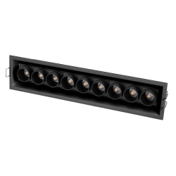 Светильник MS-ORIENT-BUILT-TURN-TC-S67x300-20W Warm3000 (BK-BK, 30 deg, 230V) (Arlight, IP20 Металл, 5 лет) 037210
