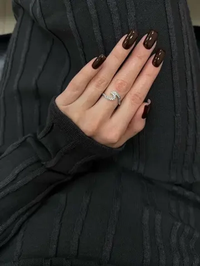 Серебряное кольцо дорожка "Волна"